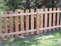 wood fence sample