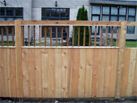 wood fence sample
