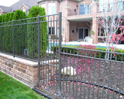 ornamental fences, aluminum fences, steel fences