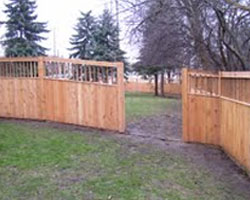 wood privacy fences