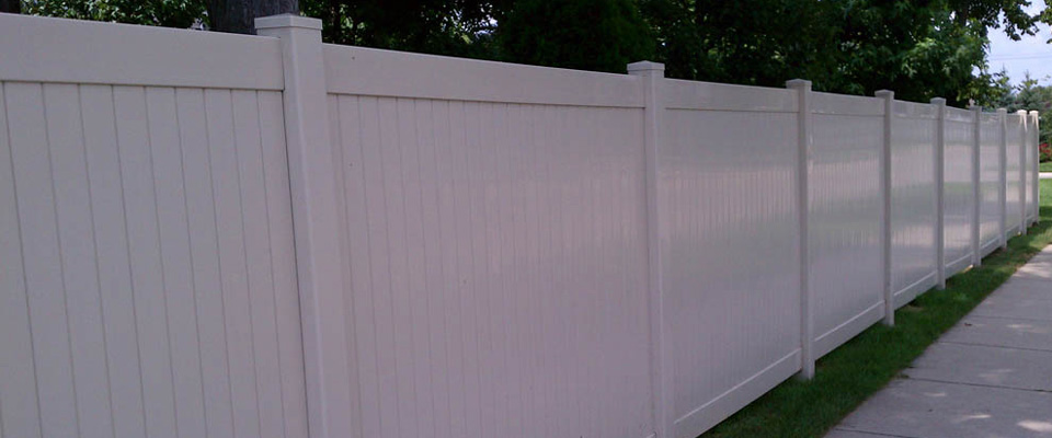 Vinyl fencing offers maintenance free living.